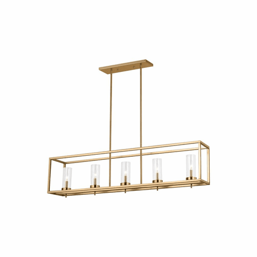 Sea Gull Zire 5-LT Island Pendant - Satin Brass - 6690305EN-848
