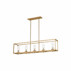 Sea Gull Zire 5-LT Island Pendant - Satin Brass - 6690305EN-848