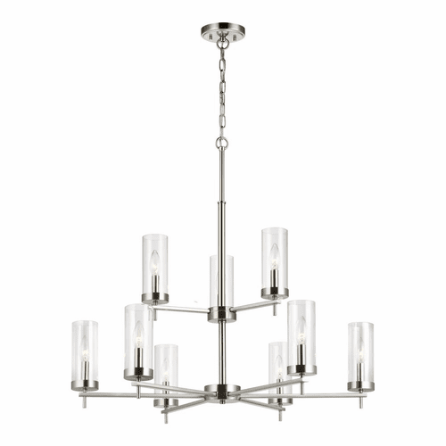 Sea Gull Zire 9-LT Chandelier - Brushed Nickel - 3190309-962