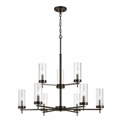 Sea Gull Zire 9-LT Chandelier - Brushed Oil Rubbed Bronze - 3190309-778 Sea Gull Zire 9-LT Chandelier - Brushed Oil Rubbed Bronze - 3190309-778
