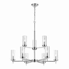 Sea Gull Zire 9-LT Chandelier - Chrome - 3190309-05 Sea Gull Zire 9-LT Chandelier - Chrome - 3190309-05