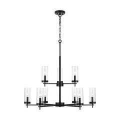 Sea Gull Zire 9-LT Chandelier - Midnight Black - 3190309-112