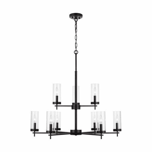 Sea Gull Zire 9-LT Chandelier - Midnight Black - 3190309EN-112