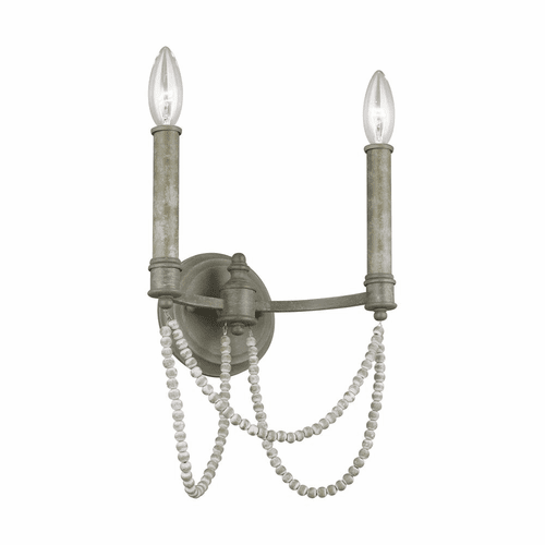 Sean Lavin Beverly 2-LT Wall Sconce - French Washed Oak - WB1910FWO/DWW