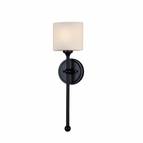 Sequoia 1-Light Wall Sconce - Matte Black - FSN-4331-OPAL-MBLK