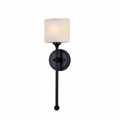 Sequoia 1-Light Wall Sconce - Matte Black - FSN-4331-OPAL-MBLK