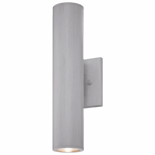 Skyline 2-LT Outdoor LED Wall Mount - Brushed Aluminum - 72502-A144-L