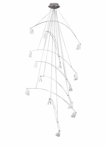 Tech Lighting Crescendo Chandelier - Satin Nickel - 700CRES48S-NL