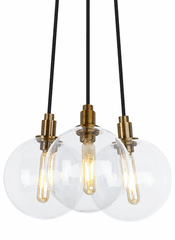 Tech Lighting Gambit 3-Light Chandelier - Satin Nickel - 700GMBMP3CS