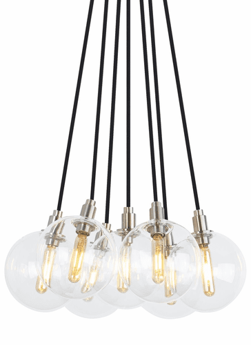 Tech Lighting Gambit 7-Light Chandelier - Aged Brass - 700GMBMP7CR