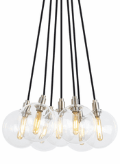 Tech Lighting Gambit 7-Light Chandelier - Aged Brass - 700GMBMP7CR