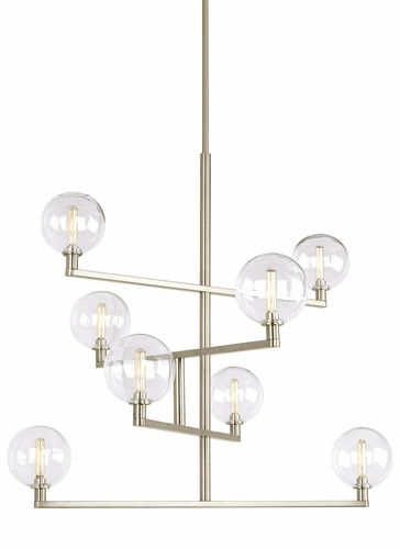 Tech Lighting Gambit Chandelier - Satin Nickel - 700GMBCS