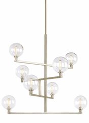 Tech Lighting Gambit Chandelier - Satin Nickel - 700GMBCS