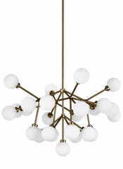 Tech Lighting Mara Chandelier - Aged Brass - 700MRAWR-LED927