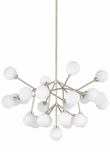 Tech Lighting Mara Chandelier - Satin Nickel - 700MRAWS-LED927