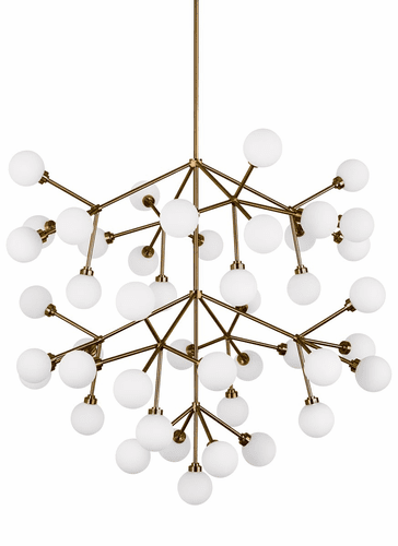 Tech Lighting Mara Grande Chandelier - Aged Brass - 700MRAGWR-LED927