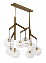 Tech Lighting Sedona Double Chandelier - Aged Brass - 700SDNMPL2KR-LED927