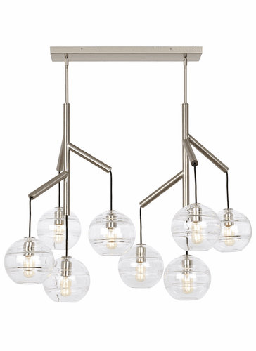 Tech Lighting Sedona Double Chandelier - Satin Nickel - 700SDNMPL2CS