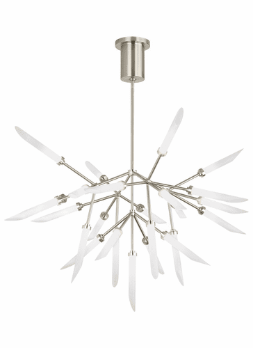 Tech Lighting Spur Chandelier - Satin Nickel - 700SPRFS-LED927