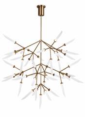 Tech Lighting Spur Grande Chandelier - Aged Brass - 700SPRGFR-LED927