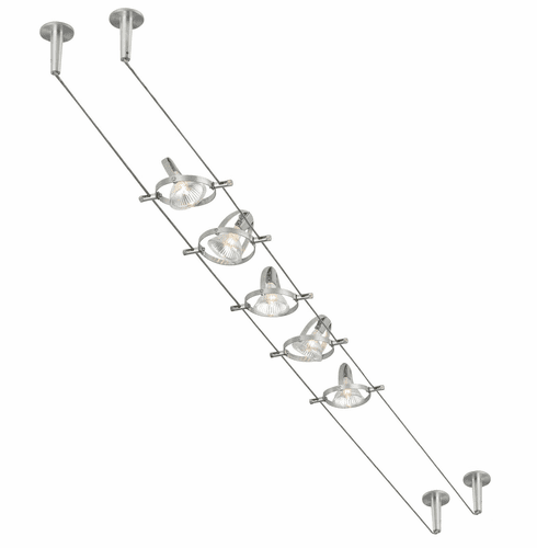 Tech Lighting Tiella 800CBL5PN 20' Accent Electronic Track Lighting Kit - Nickel - 800CBL5PN
