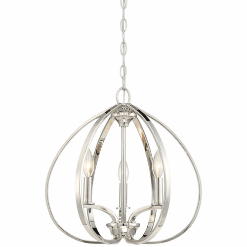 Tilbury 3-LT Pendant - Polished Nickel - 4982-613