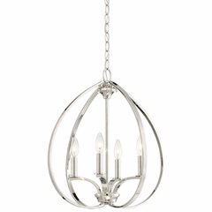 Tilbury 4-LT Pendant - Polished Nickel - 4984-613