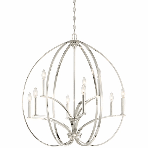 Tilbury 9-LT Chandelier - Polished Nickel - 4989-613