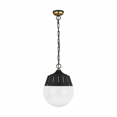 TOB Thomas O'Brien Arlett 2-LT Pendant - Midnight Black/Brass - TP1092MBK/BBS