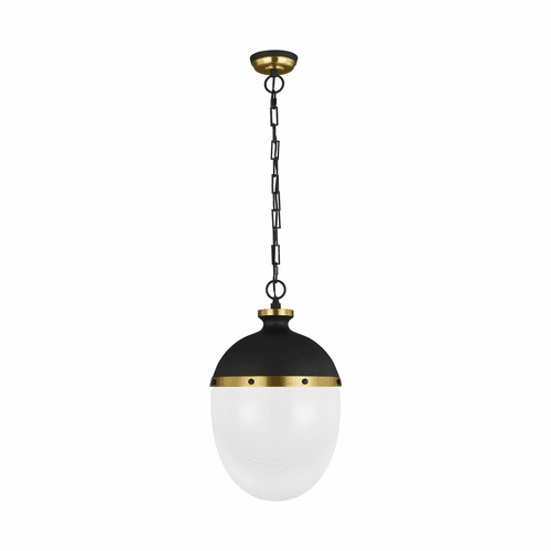 TOB Thomas O'Brien Aubry 2-LT Pendant - Midnight Black/Brass - TP1082MBK/BBS