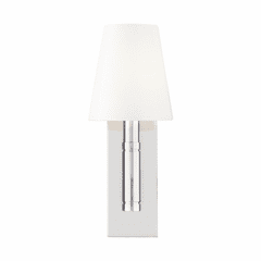 TOB Thomas O'Brien Beckham Classic 1-LT Wall Sconce - Polished Nickel - TV1001PN