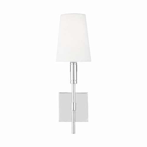 TOB Thomas O'Brien Beckham Classic 1-LT Wall Sconce - Polished Nickel - TW1031PN