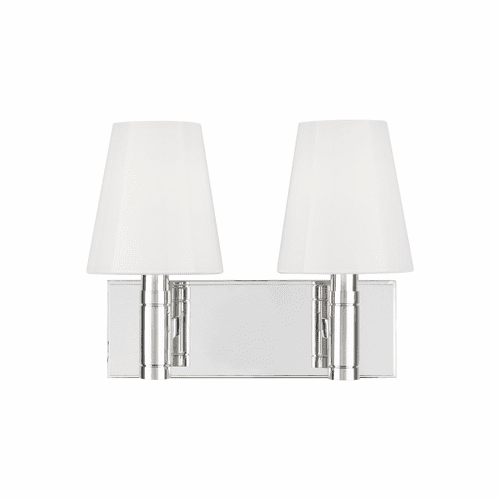 TOB Thomas O'Brien Beckham Classic 2-LT Vanity - Polished Nickel - TV1022PN