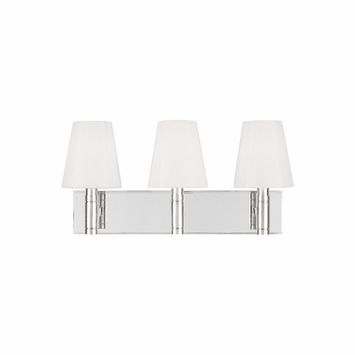 TOB Thomas O'Brien Beckham Classic 3-LT Vanity - Polished Nickel - TV1033PN