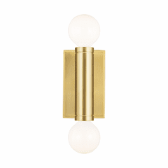 TOB Thomas O'Brien Beckham Modern 2-LT Wall Sconce - Burnished Brass - TW1042BBS TOB Thomas O'Brien Beckham Modern 2-LT Wall Sconce - Burnished Brass - TW1042BBS