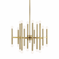 TOB Thomas O'Brien Beckham Modern 24-LT Multi-Tier Chandelier - Brass - TC10624BBS