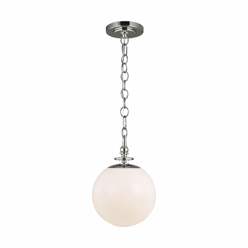 TOB Thomas O'Brien Capri 1-LT Pendant - Polished Nickel - TP1031PN