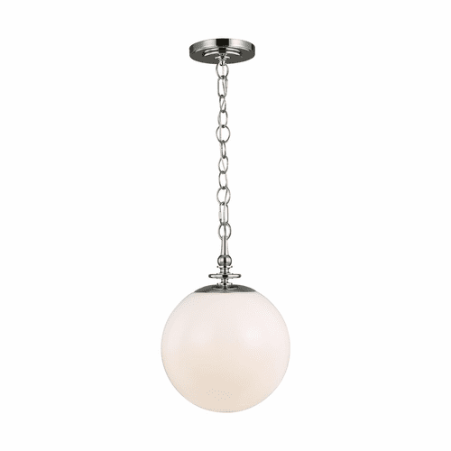 TOB Thomas O'Brien Capri 1-LT Pendant - Polished Nickel - TP1041PN