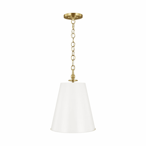 TOB Thomas O'Brien Capri 2-LT Pendant - Burnished Brass / White - TP1012BBS/AWT
