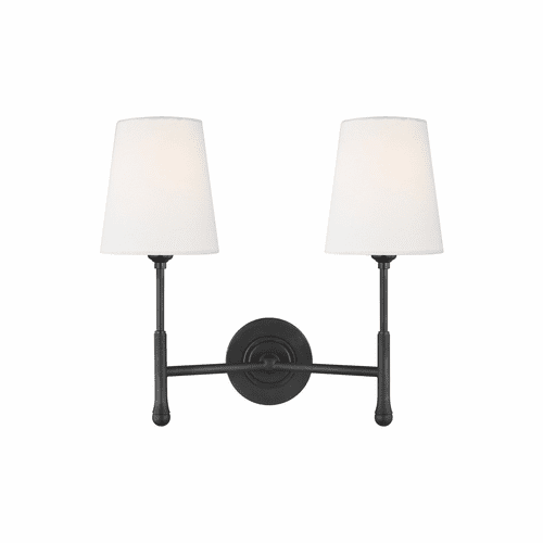 TOB Thomas O'Brien Capri 2-LT Wall Sconce - Aged Iron - TW1012AI