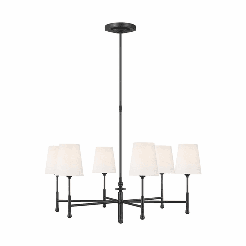 TOB Thomas O'Brien Capri 6-LT Chandelier - Aged Iron - TC1016AI