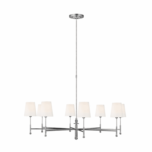 TOB Thomas O'Brien Capri 8-LT Chandelier - Polished Nickel - TC1028PN