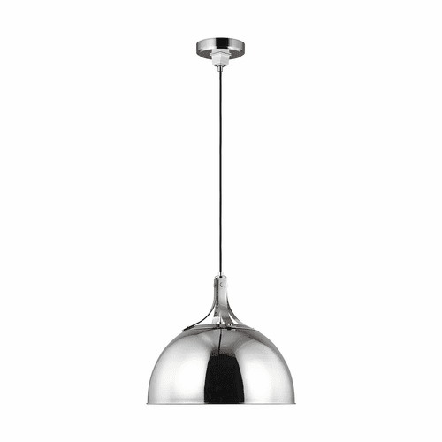 TOB Thomas O'Brien Logan 1-LT Pendant - Polished Nickel - TP1071PN
