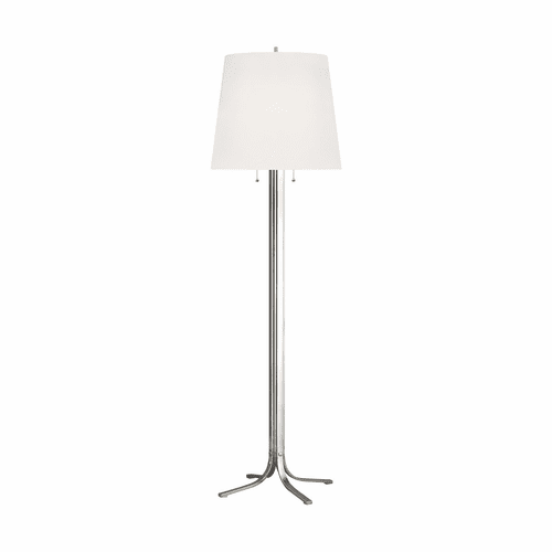 TOB Thomas O'Brien Logan 2-LT Floor Lamp - Polished Nickel - TT1042PN1