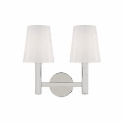TOB Thomas O'Brien Logan 2-LT Vanity - Polished Nickel - TV1122PN