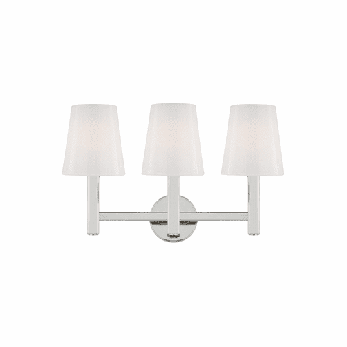 TOB Thomas O'Brien Logan 3-LT Vanity - Polished Nickel - TV1133PN