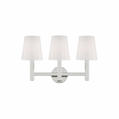 TOB Thomas O'Brien Logan 3-LT Vanity - Polished Nickel - TV1133PN
