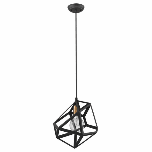 Trend Hedron 1-LT Pendant - Matte Black - TP30080BK