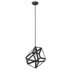 Trend Hedron 1-LT Pendant - Matte Black - TP30081BK