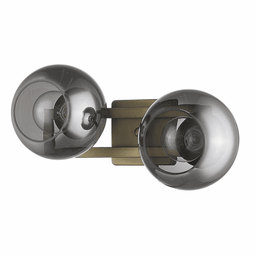 Trend Lunette 2-LT Sconce - Aged Brass - TW40037AB